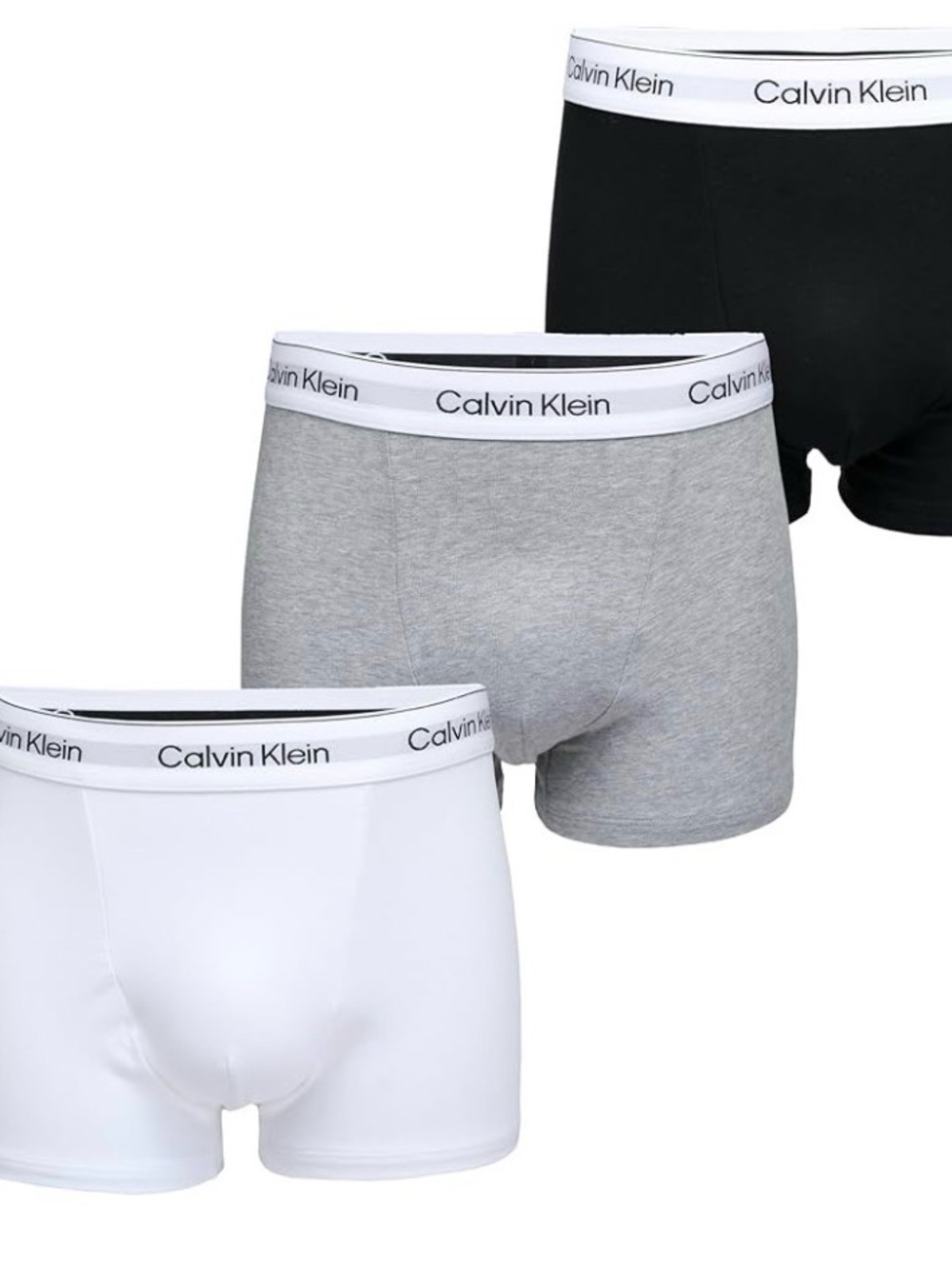 Calvin Klein Men's Boxer Brief 3-Pack – Black, White & Gray